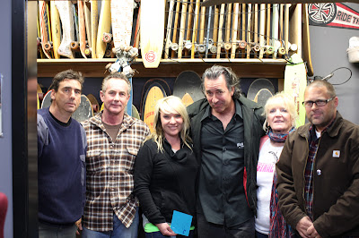 This is the 2012 Hall Of Fame Committee on the left is Josh Friedberg, Brad Logan, Hailey Villa, David Hackett, Patti McGee and Todd Huber