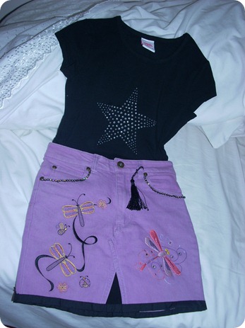 Purple N BlackSkirt