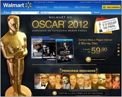 Walmart faz promoção especial Oscar 2012: Descontos nos filmes + concurso cultural.