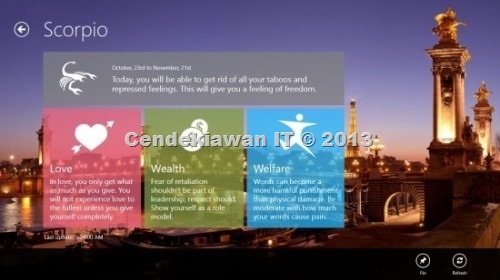 Free Horoscope Win8 App 2