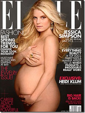 Jessica Simpson Naked Elle Cover