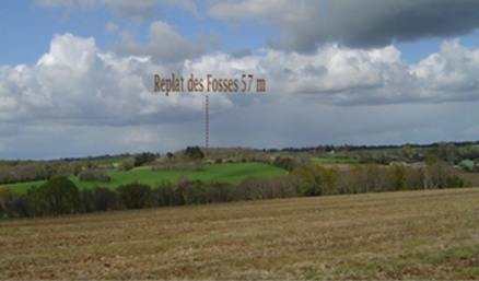 La vallée du Gesvres vue du replat du moulin de Launay (haut) en 2012