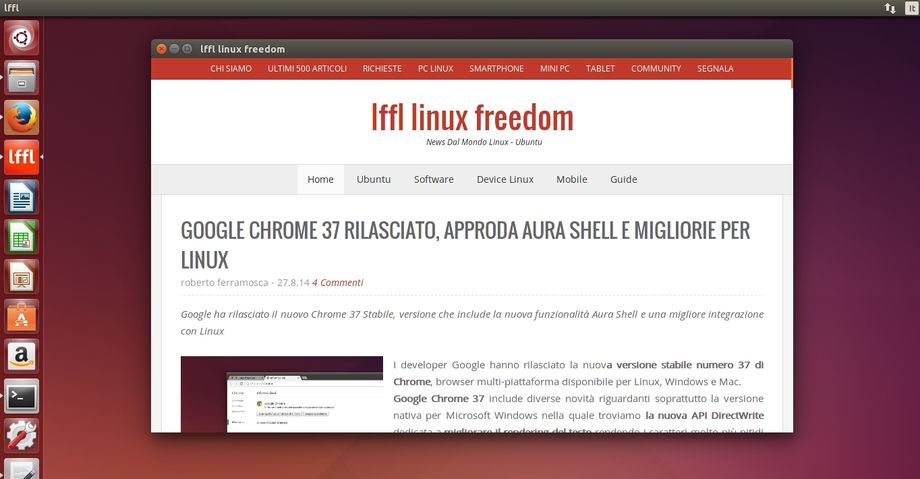Ubuntu Linux - Applicazione Web