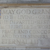 Inscription on the outside wall of the Westminster Abbey.