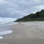 Dzikie piękne plaże po drodze.