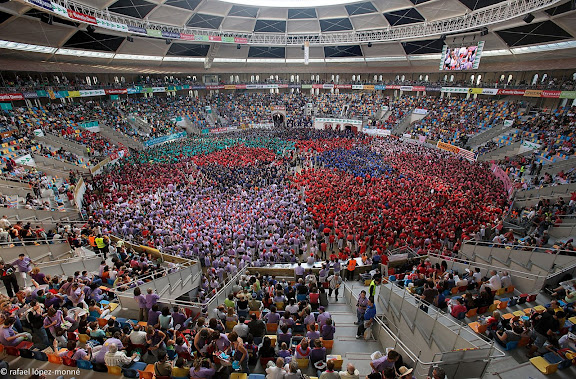 XXIIIe Concurs de Castells a Tarragona.Tarraco Arena Placa (antiga placa de braus).Tarragona, Tarragones, Tarragona