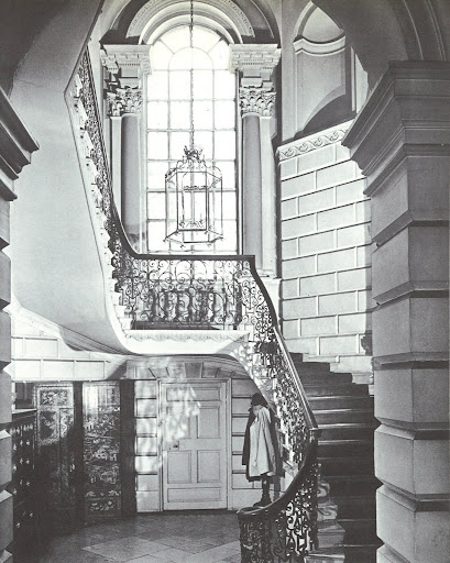 The octagonal staircase in the Provost's House at Trinity College, Dublin, is lit by an incredible Venetian window and lined with amazing ironwork and rich plasterwork. The octagonal staircase in the Provost's House at Trinity College, Dublin, is lit by an incredible Venetian window and lined with amazing ironwork and rich plasterwork.