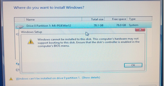 drive 0 partition 1 drive 0 partition 1