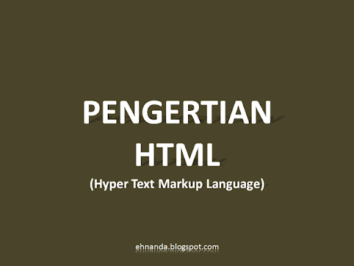 pengertian html