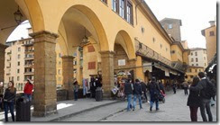 Ponte Vecchio mit dem Geheimgang „Corridoio Vasariano"