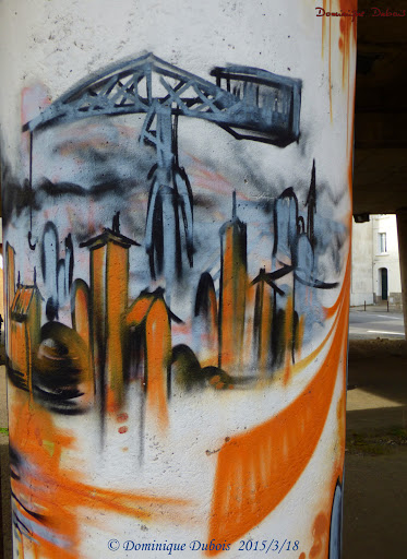 graff Nantes quartier Mangin la grue titan grise