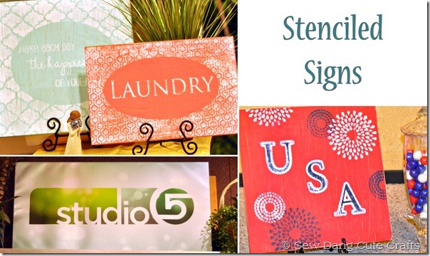 Stenciled Signs