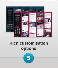 Rich customisation options