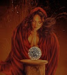 Red Witch And Magic Sphere