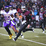 Jordan Johnson rushes up field. Johnson ended the day with 86 rushing yards.