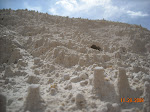 Miniature desert scape along the walls of a gully, Namora, Peru