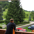 Uitzicht vanuit het pension