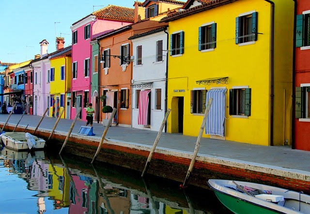 Burano in Venice, Italy