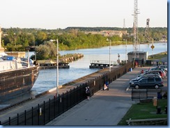 7997 St. Catharines - Welland Canals Centre at Lock 3 - Viewing Platform - Tug SPARTAN with barge SPARTAN II (a 407′ long tank barge) upbound 7997 St. Catharines - Welland Canals Centre at Lock 3 - Viewing Platform - Tug SPARTAN with barge SPARTAN II (a 407′ long tank barge) upbound