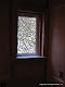 Leaded bath window made completely with hand made bevels in private residence in Atherton, CA