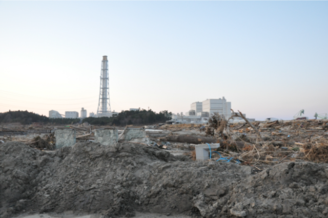 Fukushima Daiichi nuclear plant and tsunami wreckage. japanfocus.org