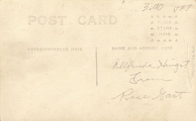 Postcard Rose Gast DL Antiques back Postcard Rose Gast DL Antiques back