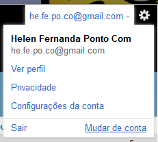 Mudar de conta Mudar de conta