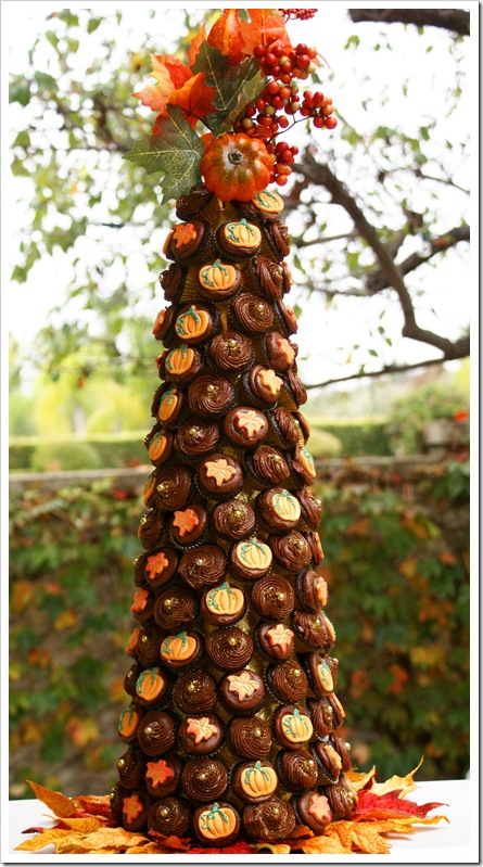 fall mini cupcake tower fall mini cupcake tower
