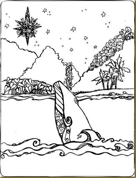 Whale coloring Page