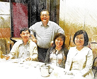 左起 高武伉儷、Gary、楊櫻姿. 左起 高武伉儷、Gary、楊櫻姿.