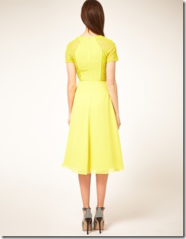 Midi Tea Dress with Pleat Lace1 Midi Tea Dress with Pleat Lace1
