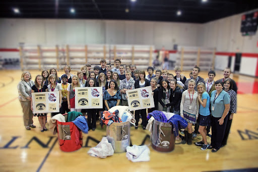 Many New Covenant Students have contributed coats and blankets and have aided in organizing the drive. Photo Credit: Alex Crowder