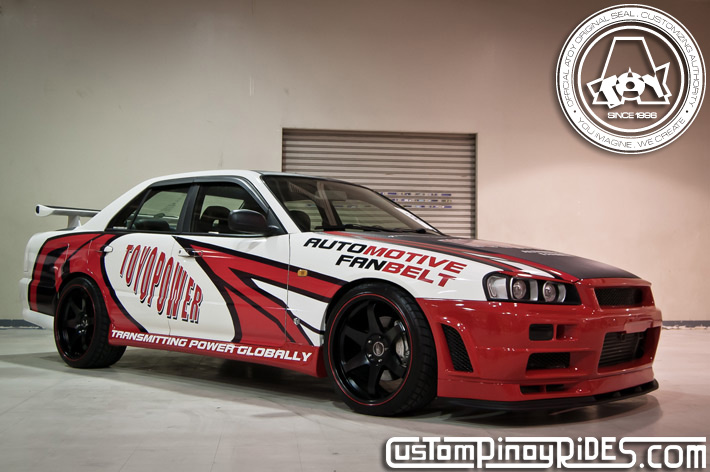 Custom Pinoy Rides Toyo Power Nissan R34 Skyline Sedan by Atoy Customs