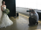 We didn't hire models for our shoot. Instead, staffers like Holly, our style intern, showed off the dresses and bouquets.