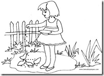 Dibujos para colorear siembra en primavera - Colorear dibujos infantiles