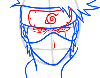 COMO DESENHAR O KAKASHI - NARUTO 