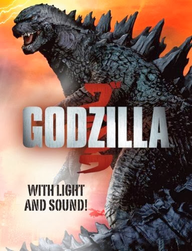 Godzilla teljes életnagyságban egy könyvborítón