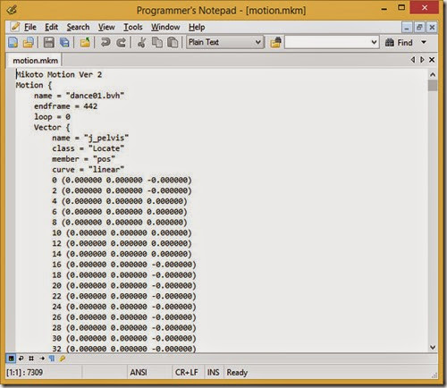MKM opened in text editor MKM opened in text editor