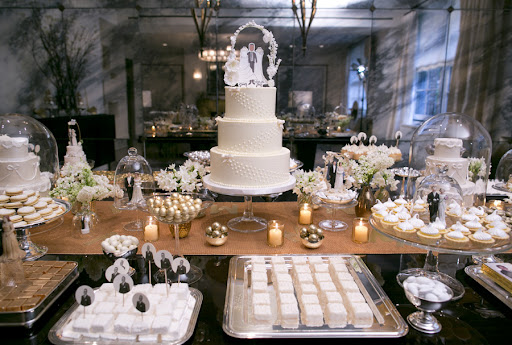 The dessert table turned out beautifully with all the sweets and Matthew Robbin's arrangements displayed in some of my vases. The dessert table turned out beautifully with all the sweets and Matthew Robbin's arrangements displayed in some of my vases.