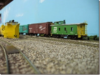 IMG_5462 Burlington Northern Caboose #11024 on the LK&R HO-Scale Layout at the WGH Show in Portland, OR on February 17, 2007