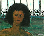 053 - Mareva - 1994<br />
27 x 22 - Encre acrylique sur toile
