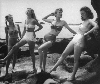 1950s swimsuits.