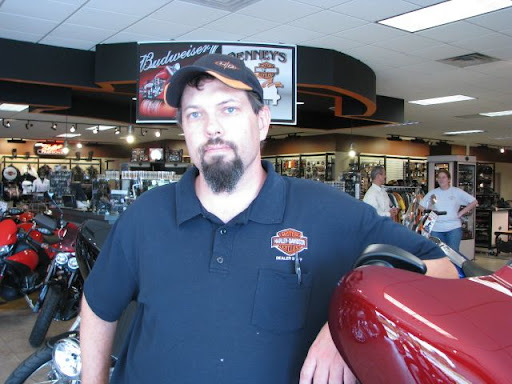 John Burkett is sales manager at Denney's Harley Davidson Motorcycles in Springfield.
