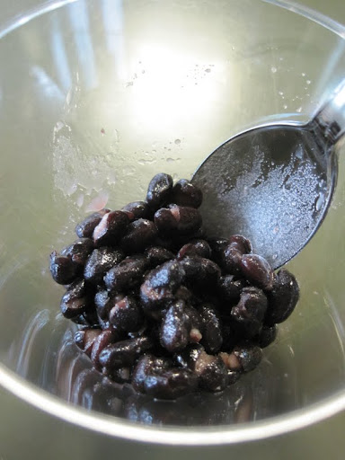 Home cooked black beans