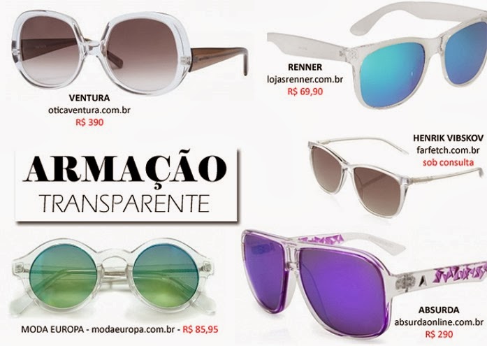 Armacao-Transparente oculos