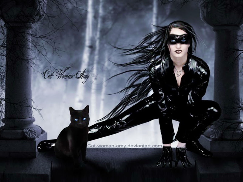 Black Cat Fantasy Girl, Gothic Girls
