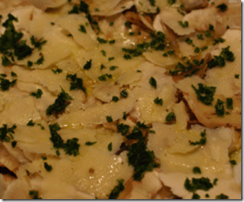 Carpaccio di funghi champignon 