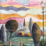 watercolour 9x12 inches, 19 Feb 2012