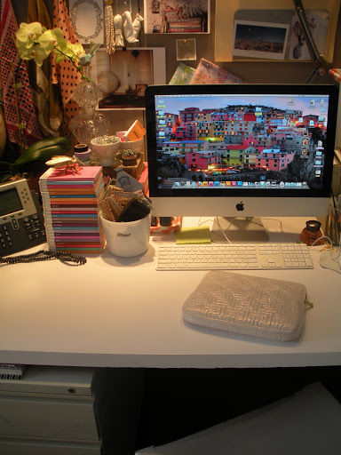 As you can see I love color. Even my desktop image conveys a kaleidoscope of hues.
