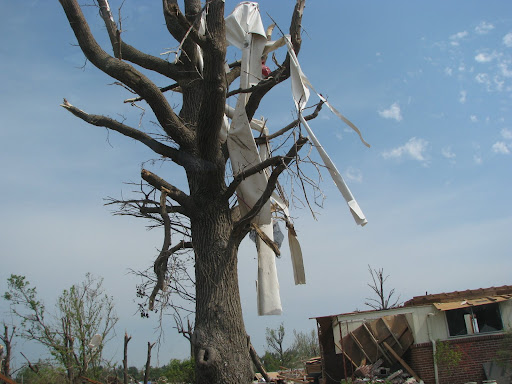 Debris from the May 22nd tornado in Joplin.
(Photo credit: Jennifer Moore)